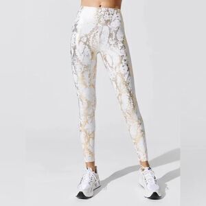 Carbon38 Metallic Snake High Rise Legging